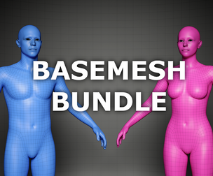 Ultimate Male And Female Basemesh Bundle