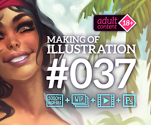 Making of illustration #037 (Adult content)