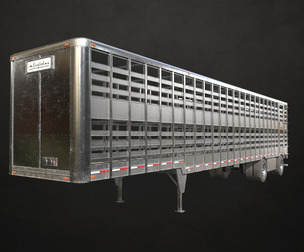 Livestock Trailer - Low Poly