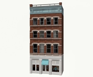 LowPoly FACADE Townhouse