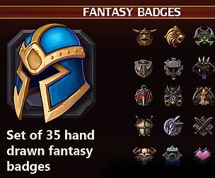 Fantasy Badges