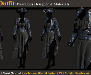 Pirate Outfit-Models+Materials
