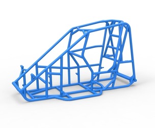 Frame of 600 Micro sprint car Scale 1:25