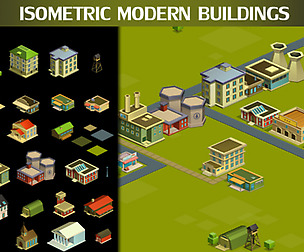 Isometric Modern Buildings