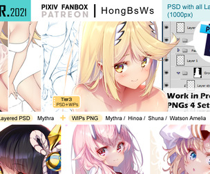 March 2021 illustration pack [Tier3/PSD]