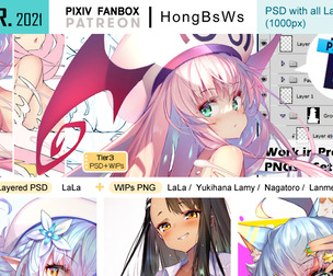 April 2021 illustration pack [Tier3/PSD]