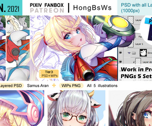 June 2021 illustration pack [Tier3/PSD]