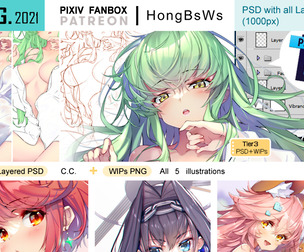 August 2021 illustration pack [Tier3/PSD]