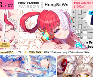 August 2022 illustration pack  [Tier3/PSD]