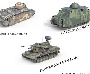 5 Military Vehicles Collection V19