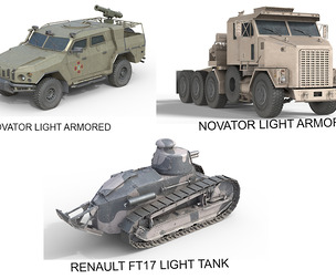 5 Military Vehicles Collection V20