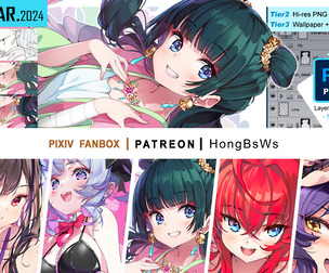 March 2024 illustration pack [Tier3/PSD]