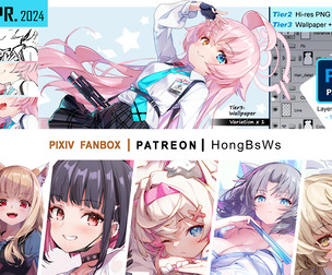 April 2024 illustration pack [Tier3/PSD]