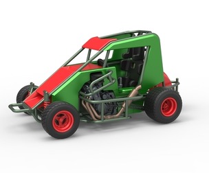 600 Micro sprint car Scale 1:25