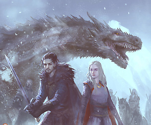 Digital illustration tutorial: Daenerys and Jon