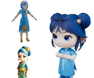 Chinese Traditional Dress Girl Collection