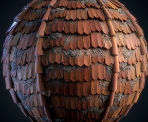 Roof tiles 6 Pattern - VOL 01 - SBsar - Maps