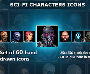 Sci-Fi Characters Icons