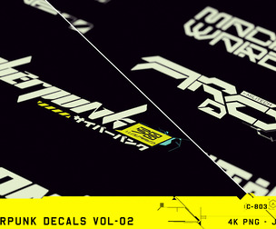 60 Cyberpunk Decals Vol 02