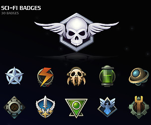 Sci-Fi Badges