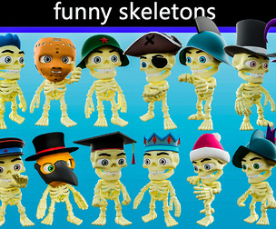 Funny skeletons