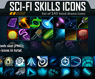 Sci-Fi Skill Icon Pack