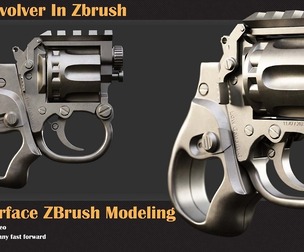 Mini Revolver Hardsurface ZBrush Modeling Tutorial