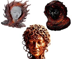 Ethereal Flame Bust