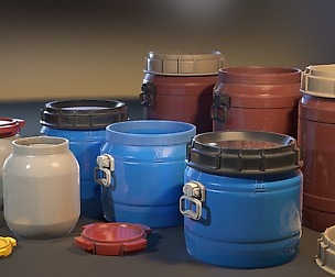 Plastic Barrel Set