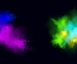 Vibrant Colorful Powder Explosion, EPS File