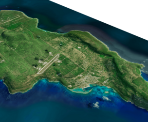 Tinian Island 3d model terrain