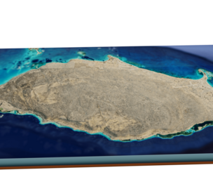 tortuga island 3d model terrain