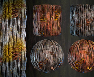 Tree Bark Material Bundle - VOL 01 - Maps - SBsar