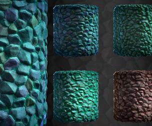 Stone Floor Mega Bundle VOL 01 - 15 material - SBsar - Maps
