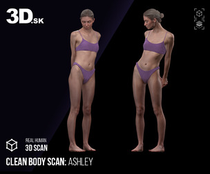 Clean Body Scan | 3D Model Ashley Underwear