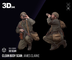 Clean Body Scan | 3D Model James Clarke Army CSLA