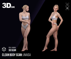 Clean Body Scan | 3D Model Unaisa Underwear