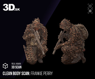 Clean Body Scan | 3D Model Frankie Perry Russian Sniper