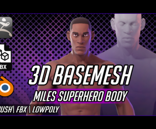 BASEMESH Miles SuperHero Body