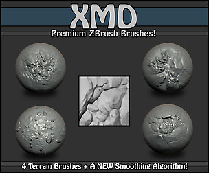 Premium ZBrush Terrain Brush Set 01