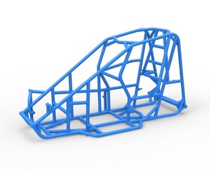 Frame of Pavement 600 Micro sprint car 1:25