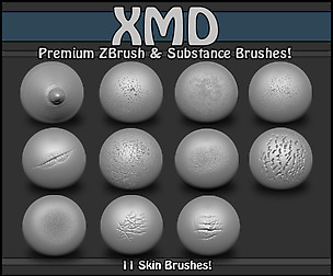 Skin Brush Set 1 (ZBrush & Sub. Painter)