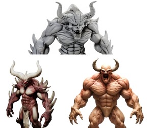 Demon Warrior Miniature