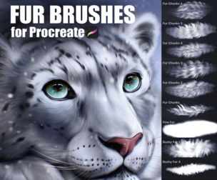 Fur Brushes for Procreate