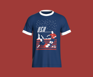 T-Shirt USA | Marvelous | Blender