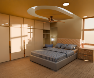 Modern 3D Bedroom Interior