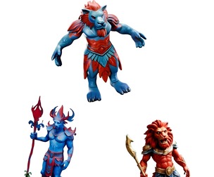 Mystic Lion Warrior Figures