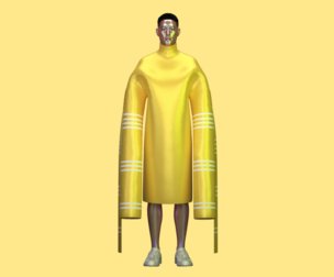 Mens Long Sleeve Dress - Metaverse | Marvelous | Blender