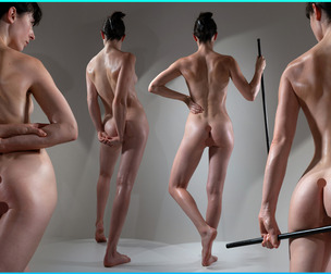 Back Anatomy - Female-Reference Photo Package For Artists 418 JPEGs noAI