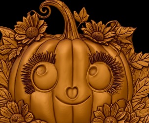 Halloween Pumpkin Grin 3D print model
